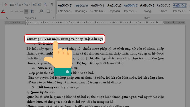 cách làm mục lục tự đông word
