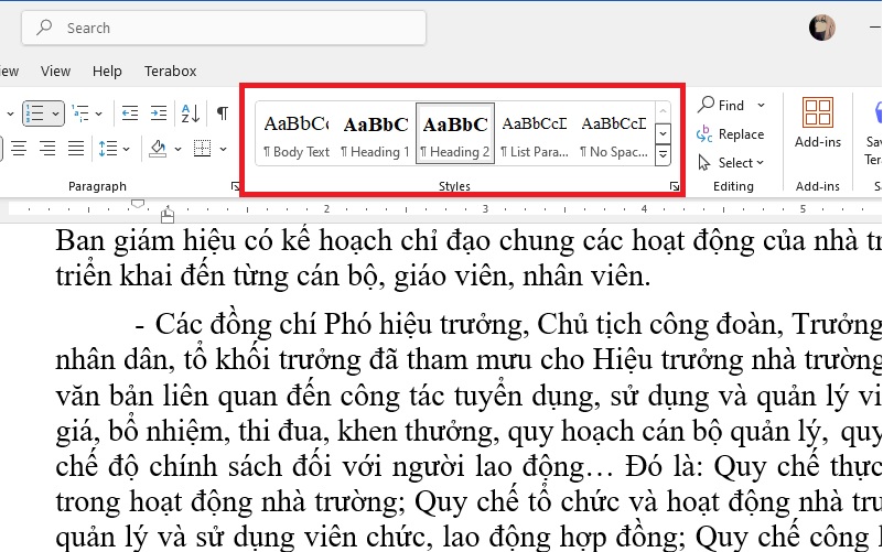 cách làm mục lục tự đông word